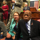 Rep. John Lewis (front, right) stages sit-in with fellow Democrats to demand a vote on gun control June 22, 2016, on Capitol Hill in Washington, D.C.
Rep. Elizabeth Esty via Twitter